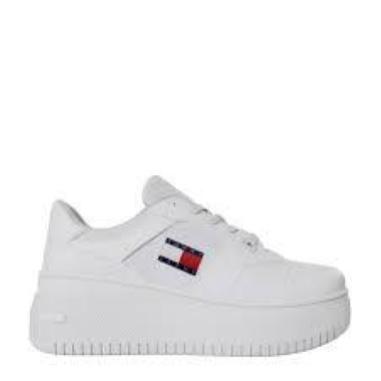 TOMMY HILFIGER BASKET FLATFORM MISURA 37 WHITE (DONNA)