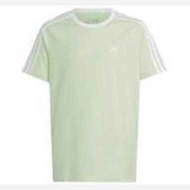 ADIDAS T-SHIRT STRIPES MISURA 9-10 ANNI GREEN-WHITE (BAMBINI)