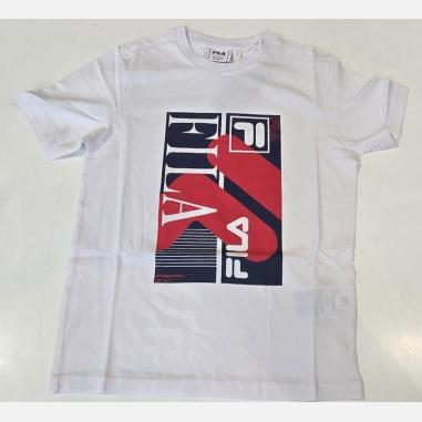 FILA T-SHIRT GRAPHIC MISURA 11-12 WHITE (BAMBINI)