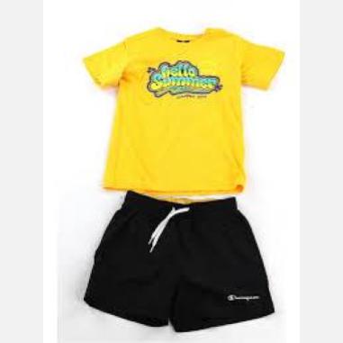 CHAMPION SET MISURA L 11-12 ANNI YELLOW-BLACK (BAMBINI)