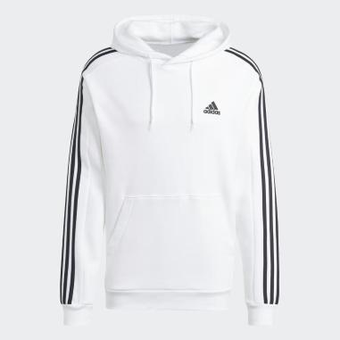 ADIDAS FELPA ESSENTIALS MISURA L WHITE-BLACK (UOMO)