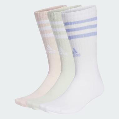 ADIDAS SOCKS STRIPE  MISURA 34-36 WHITE-ROSA-GREEN (ACCESSORI)