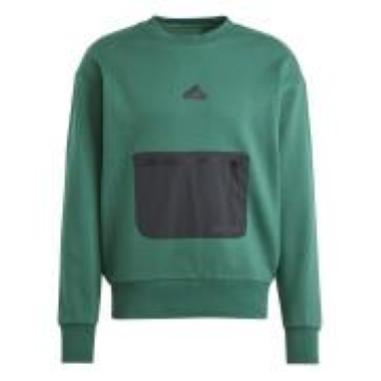 ADIDAS FELPA CITY ESCAPE MISURA L GREEN (UOMO)