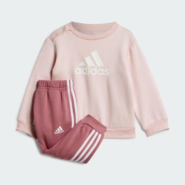 ADIDAS TUTA BADGE 0-3 MESI PINK-WHITE (BAMBINI)