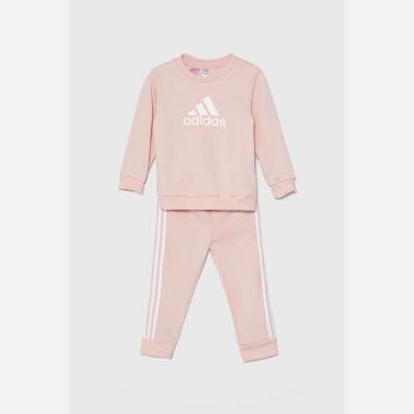 ADIDAS TUTA LOGO MISURA 0-3 MESI ROSè-WHITE (BAMBINI)