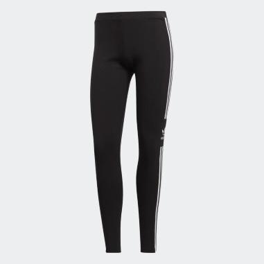 ADIDAS LEGGINGS TREFOIL TIGHT TAGLIA 38 BLACK-WHITE (DONNA)