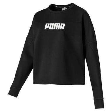 FELPA DONNA PUMA MODELLO NU-TILITY CROPPED CREW SWEAT TAGLIA M COLORE NERO