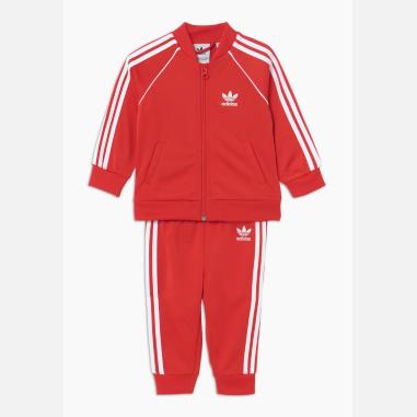 ADIDAS TUTA SUPER STAR MISURA 10-11 ANNI SACRLET-WHITE (BAMBINO)