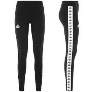 KAPPA LEGGINS BANDA ANEN MISURA M BLACK/WHITE (DONNA)