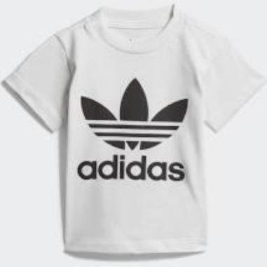 ADIDAS T-SHIRT TREFOIL TEE MIS 3-6 MESI  WHITE (BAMBINO)