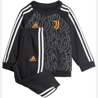 ADIDAS TUTA JUVE MISURA 9-12 MESI BLAC-WHITE (BAMBINI)