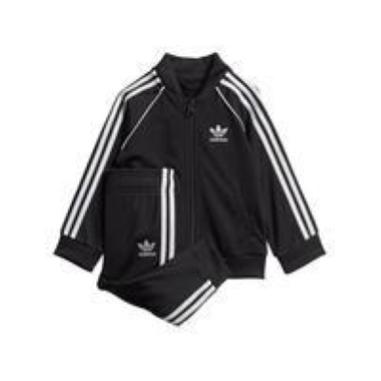 ADIDAS TUTA TRACKSUIT MISURA 3-6 MESI BLACK-WHITE (BAMBINI)