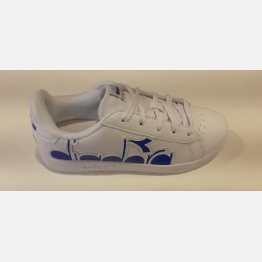 DIADORA GAME P BOLDER GS MISURA 35.5 WHITE-MICRO BLUE (RAGAZZI/E)