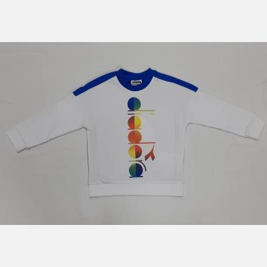 DIADORA SWEATSHIRT MISURA XL OPTICAL WHITE (BAMBINO)