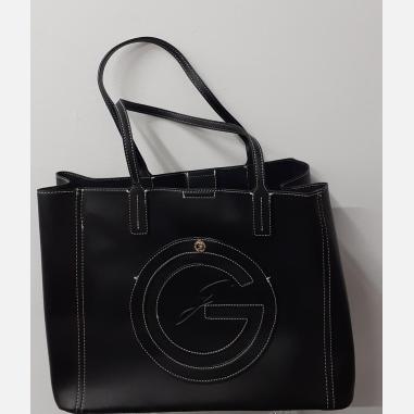 GATTINONI DANA SHOPPING BAG BLACK (DONNA)