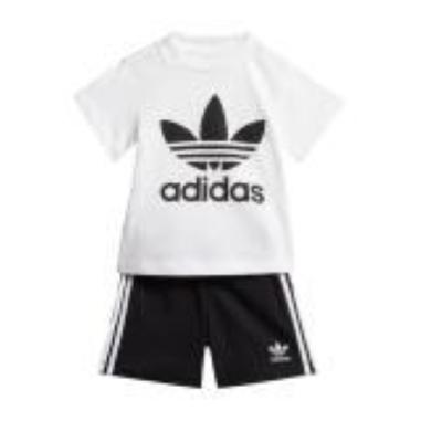 ADIDAS SET MISURA 12-18 MESI WHITE-BLACK (BAMBINO)