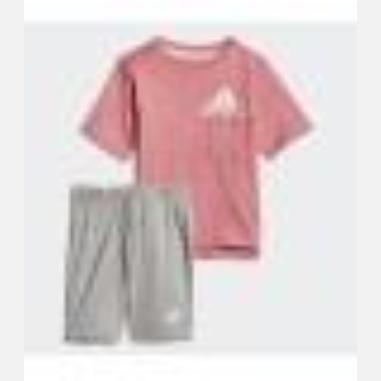 ADIDAS SUIT SET MISURA 3-6 MESI HAZROSA-WHITE (BAMBINA)