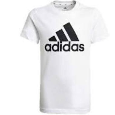 ADIDAS T-SHIRT MISURA 8-9 ANNI WHITE-BLACK (BAMBINO)