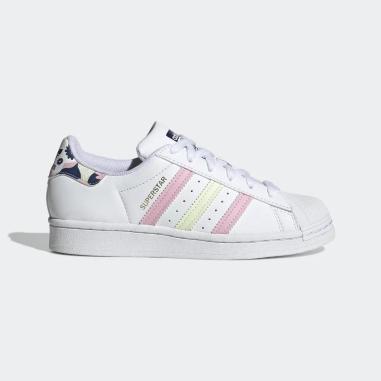 ADIDAS SUPERSTAR J MISURA 38 WHITE-MULTICOLOR (DONNA)