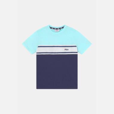 FILA T-SHIRT BURBANK MISURA 11-12 ANNI SKY BLUE-BLUE-WHITE (BAMBINI)