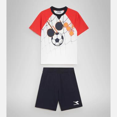 DIADORA SET MISURA M  WHITE-ORANGE-BLUE (BAMBINI)