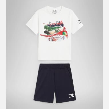 DIADORA SET MISURA XS WHITE-BLUE (BAMBINI)