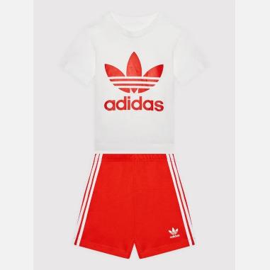 ADIDAS SET MISURA 6-9  MESI WHITE-RED (BAMBINI)