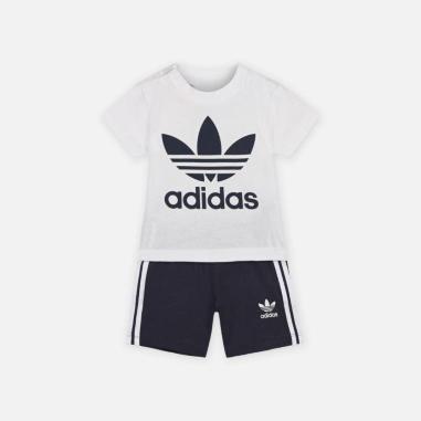 ADIDAS SET MISURA 6-9 MESI WHITE-BLACK (BAMBINI)