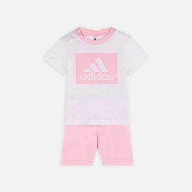 ADIDAS SET MISURA 6-9 MESI WHITE-PINK (BAMBINI)