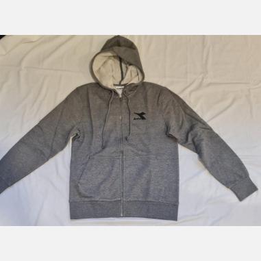 DIADORA FELPA HOODIE MISURA XL DARK GRAY MELANGE (UOMO)