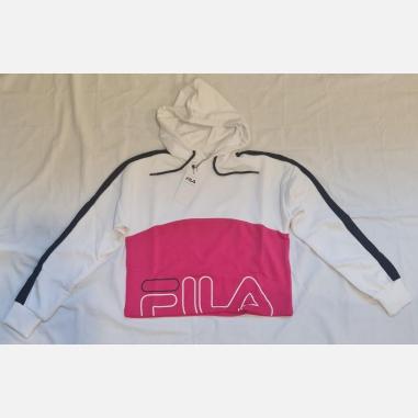 FILA FELPA MISURA XL WHITE-ROSE-BLACK (DONNA)