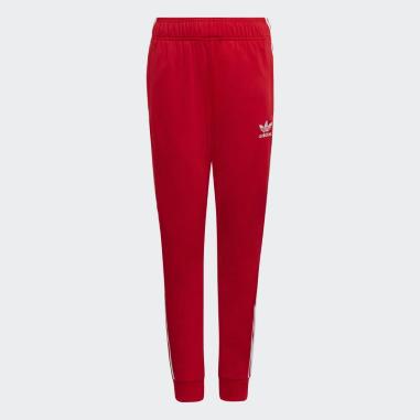 ADIDAS PANTS MISURA  7-8 ANNI RED-WHITE (BAMBINI)