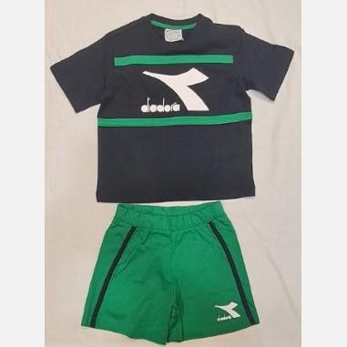 DIADORA SET MISURA L 10-11 ANNI BLACK-GREEN (BAMBINI)