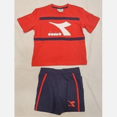 DIADORA SET MISURA L 10-11 ANNI RED-NAVY (BAMBINI)