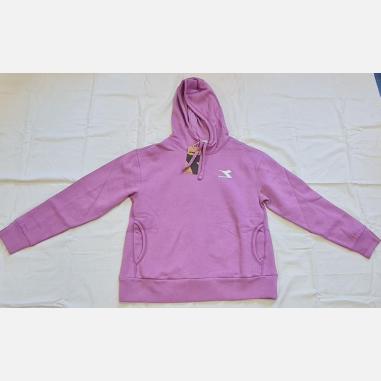 DIADORA FELPA HOODIE MISURA L VIOLET MULBERRY (DONNA)