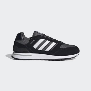 ADIDAS RUN 80S MISURA 42 2\3 BLACK-WHITE  (UOMO)