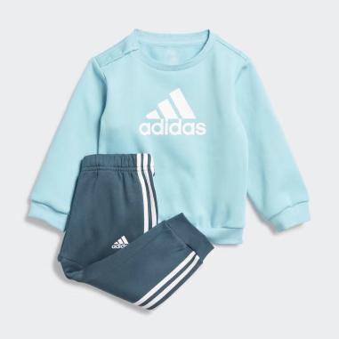 ADIDAS TUTA BADGE MISURA 0-3 MESI TURCHESE-WHITE (BAMBINI)